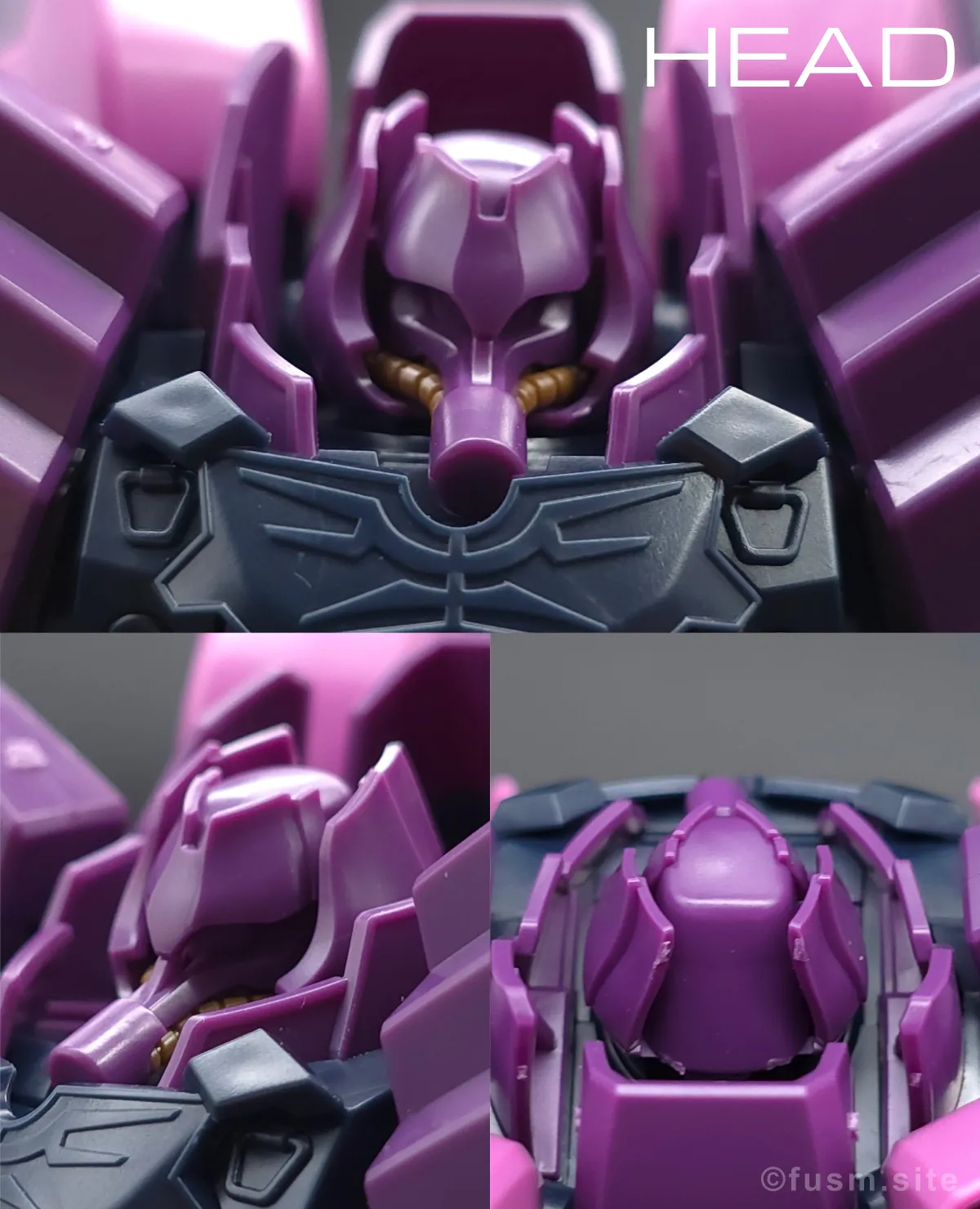 【レビュー】HGUC ローゼン・ズール(episode 7 Ver.) 頭部ディテール 01