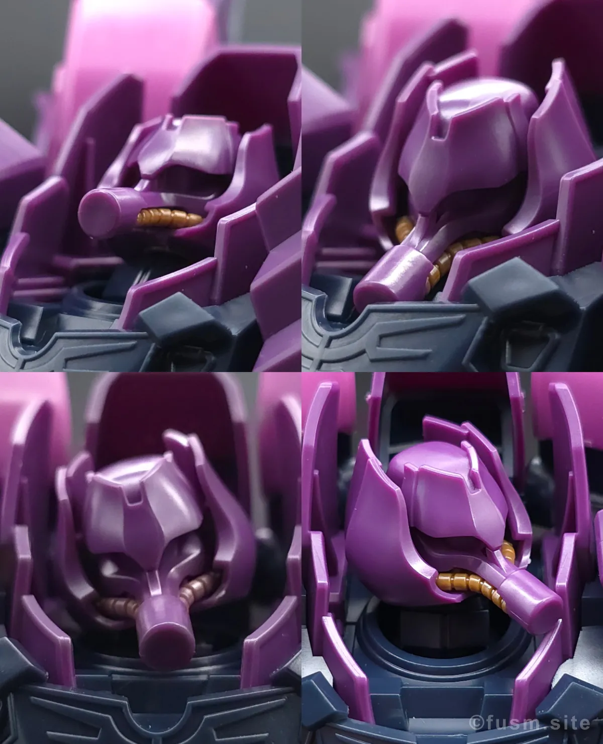 【レビュー】HGUC ローゼン・ズール(episode 7 Ver.) 頭部ディテール 可動域 01