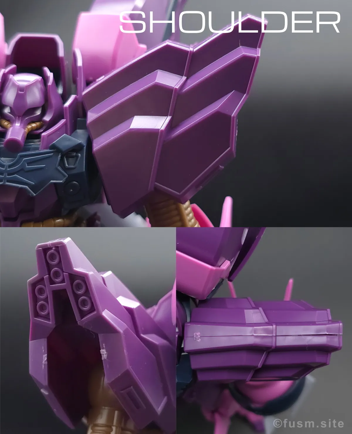 【レビュー】HGUC ローゼン・ズール(episode 7 Ver.) 肩ディテール 01