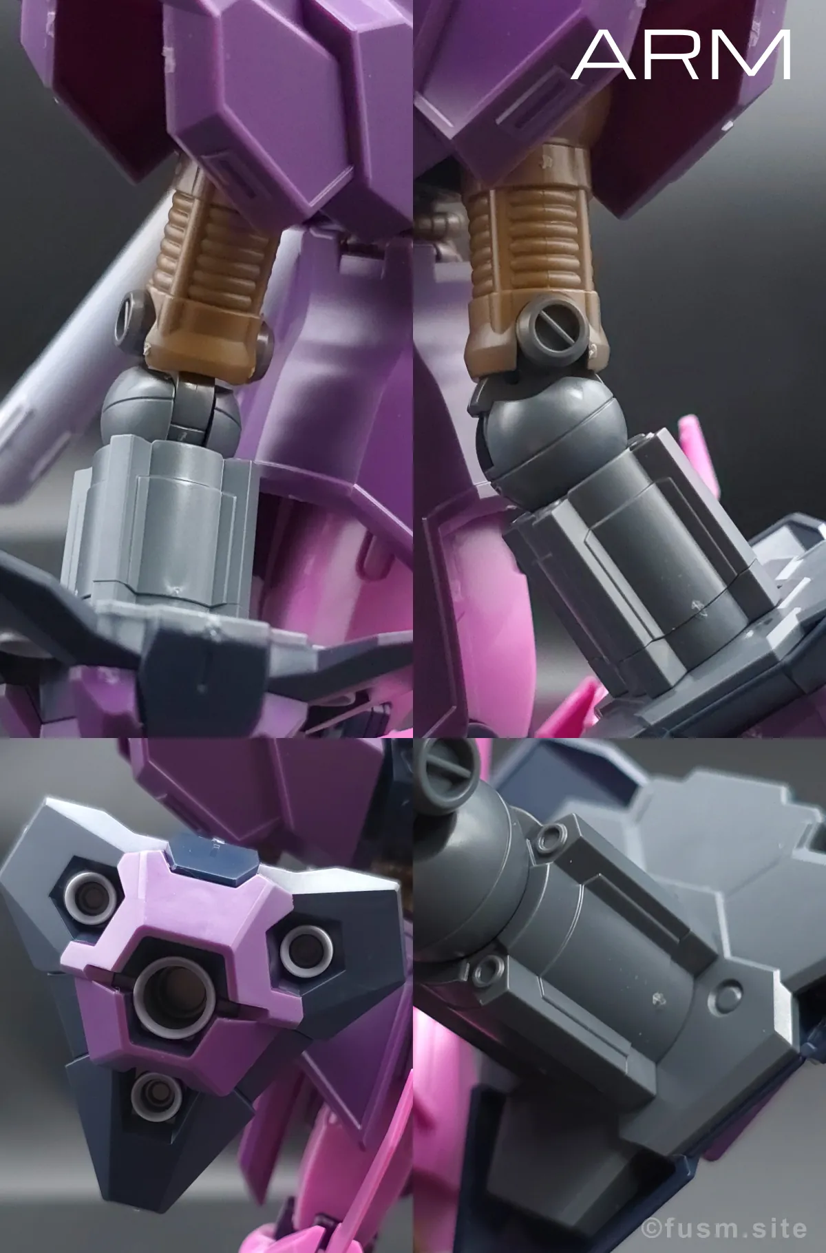 【レビュー】HGUC ローゼン・ズール(episode 7 Ver.) 腕部ディテール 02