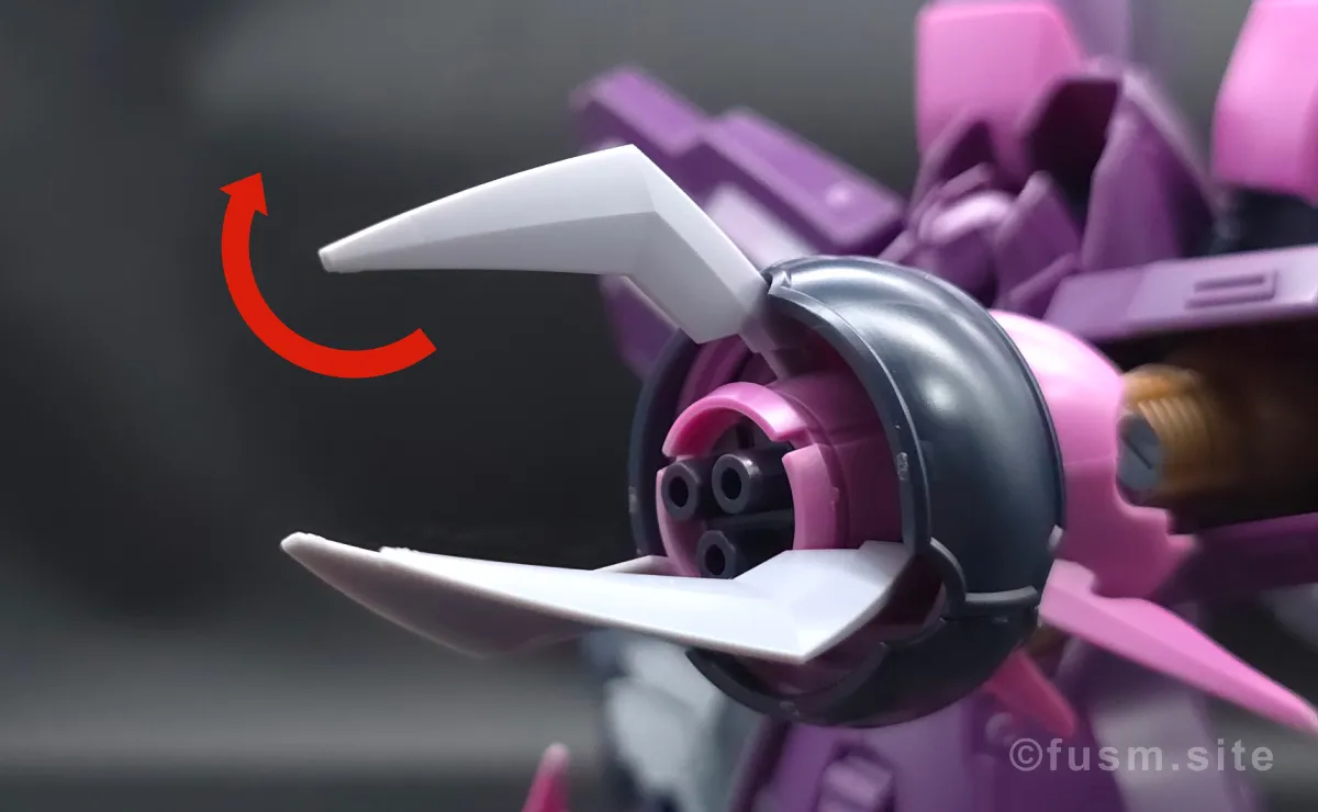 【レビュー】HGUC ローゼン・ズール(episode 7 Ver.) 腕部ディテール 可動域 02