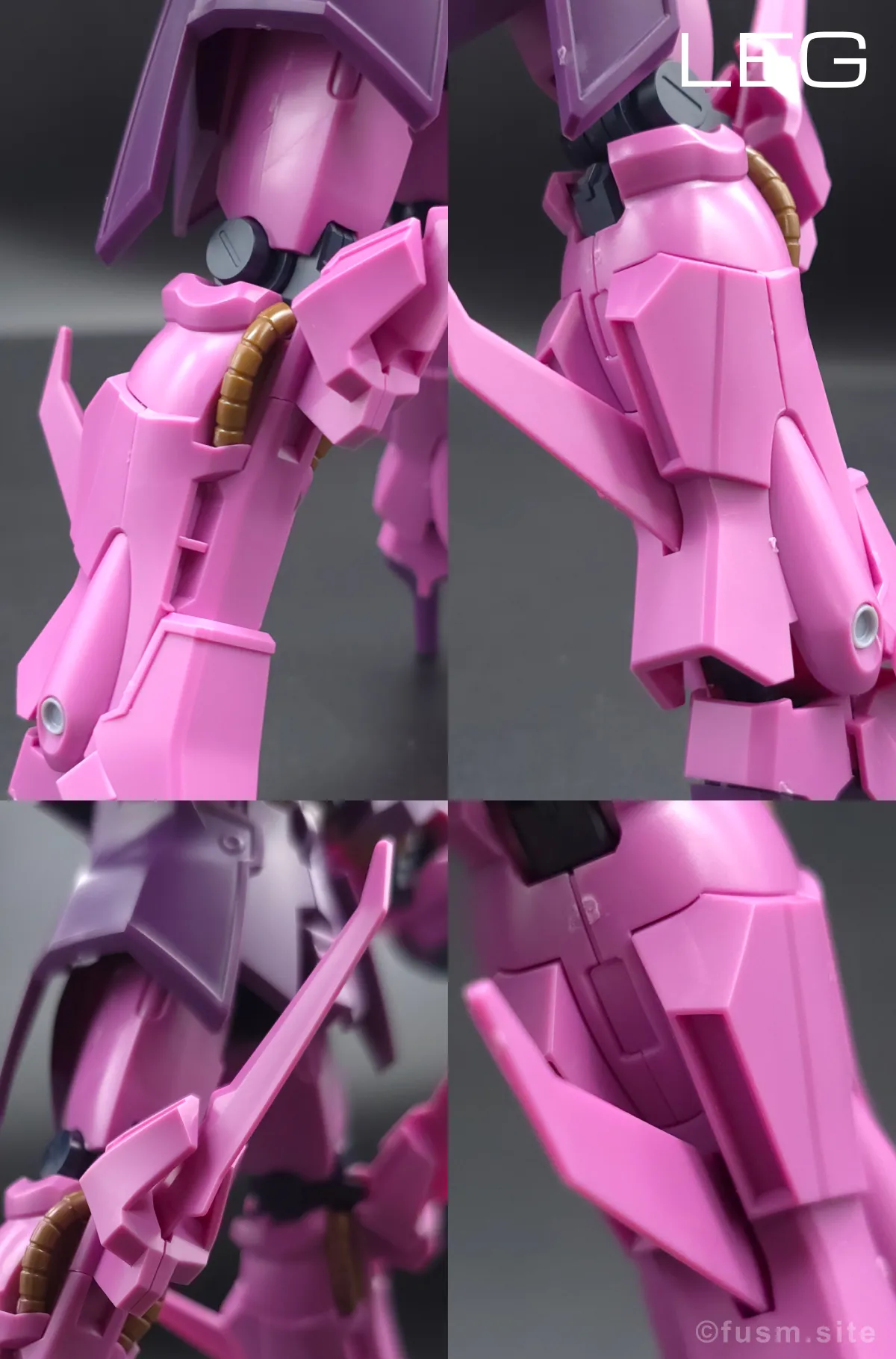 【レビュー】HGUC ローゼン・ズール(episode 7 Ver.) 脚部ディテール 01