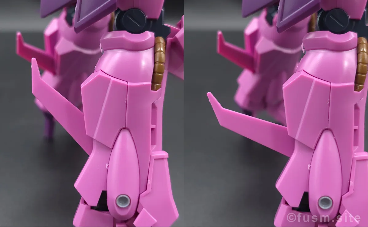 【レビュー】HGUC ローゼン・ズール(episode 7 Ver.) 脚部ディテール 可動域 01