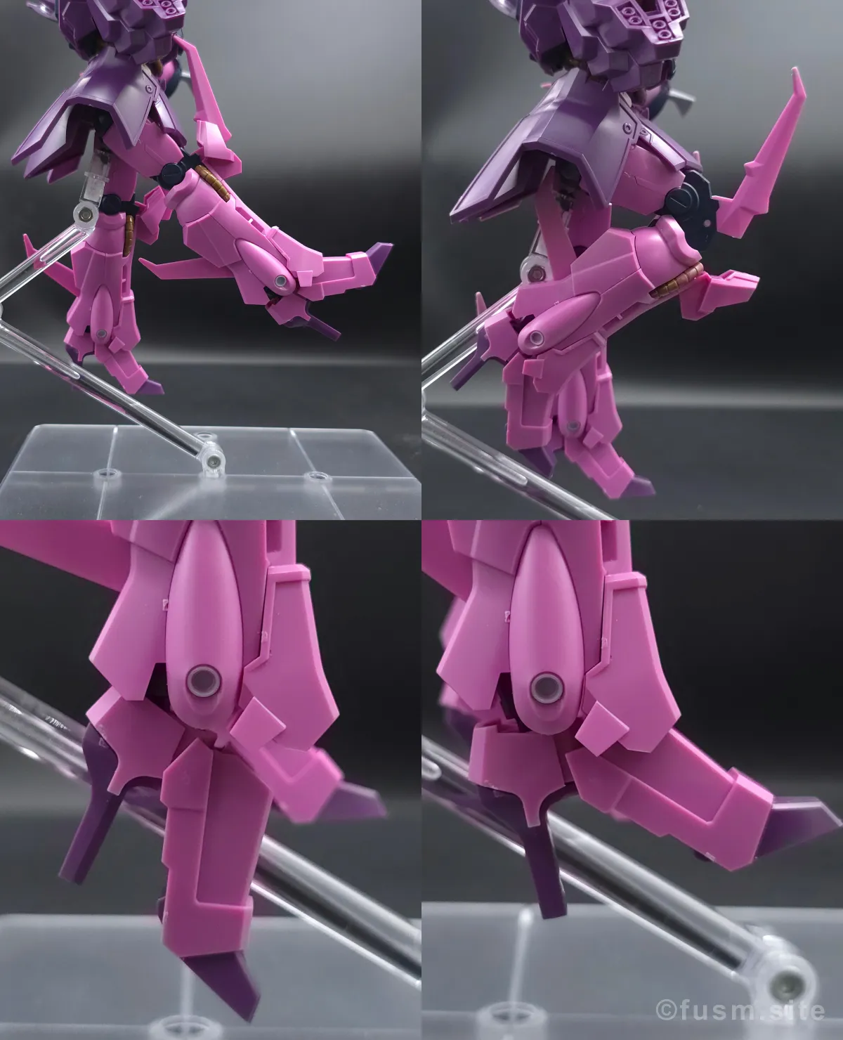 【レビュー】HGUC ローゼン・ズール(episode 7 Ver.) 脚部ディテール 可動域 02