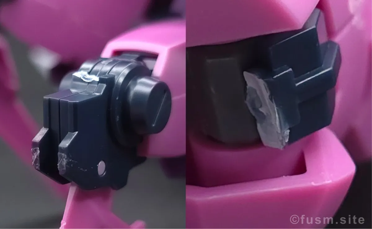 【レビュー】HGUC ローゼン・ズール(episode 7 Ver.) 耐久力が弱い箇所 03