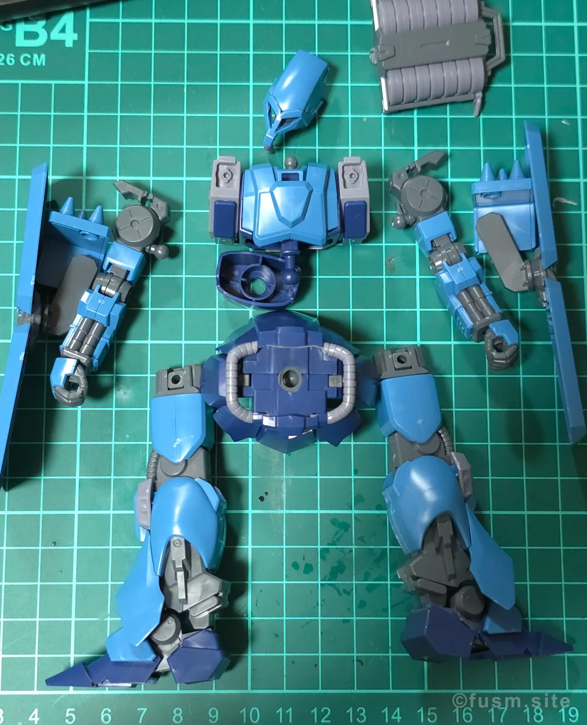 【レビュー】HGUC シュツルム・ガルス パーツ・構造・組み立て 15