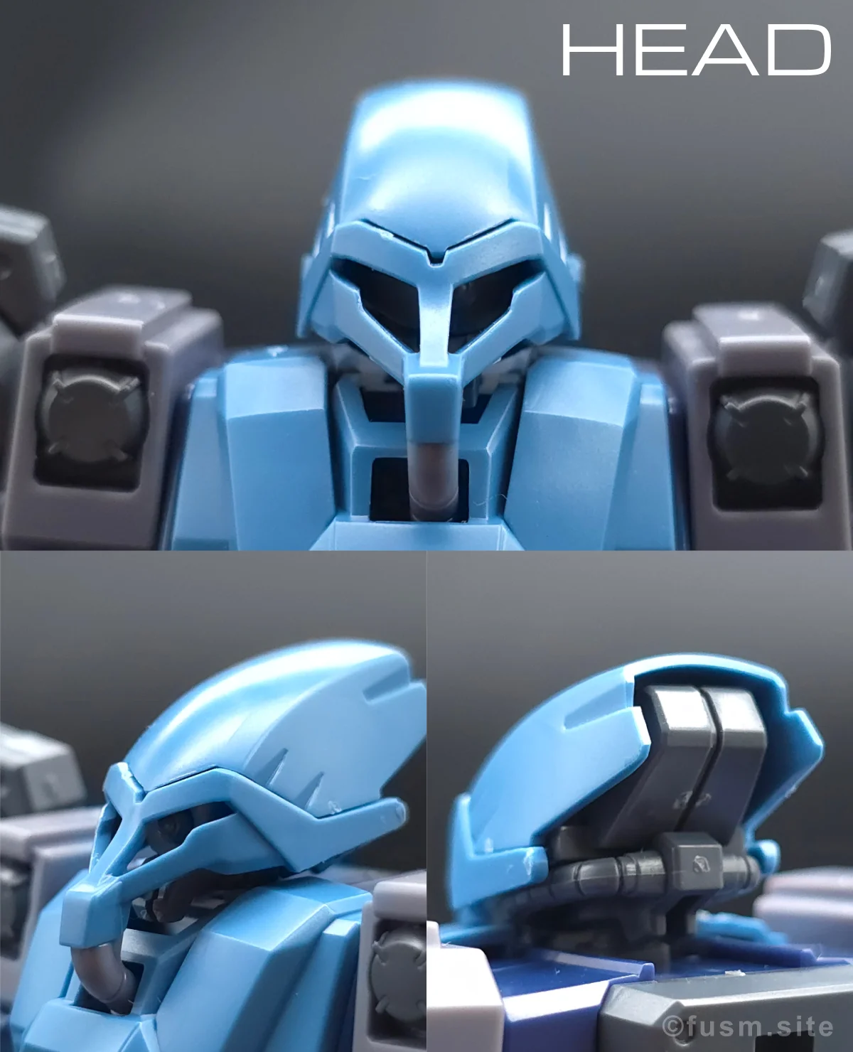 【レビュー】HGUC シュツルム・ガルス 頭部ディテール 01