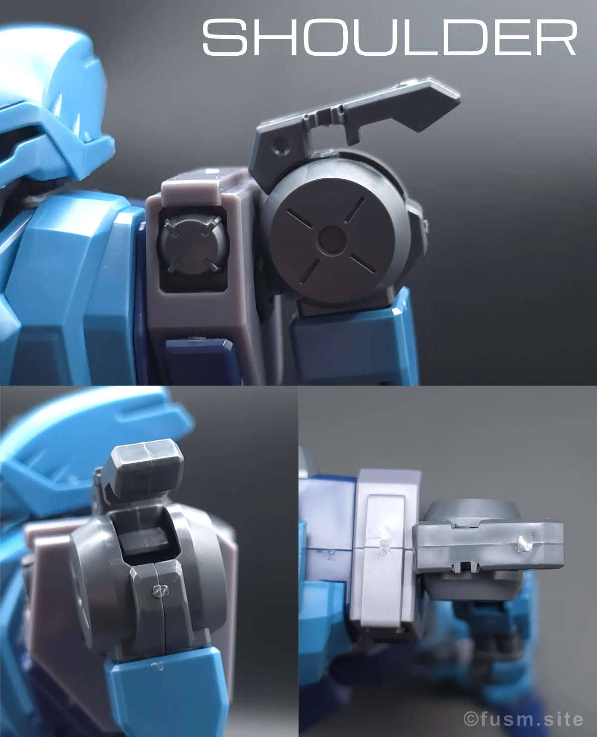 【レビュー】HGUC シュツルム・ガルス 肩ディテール 01