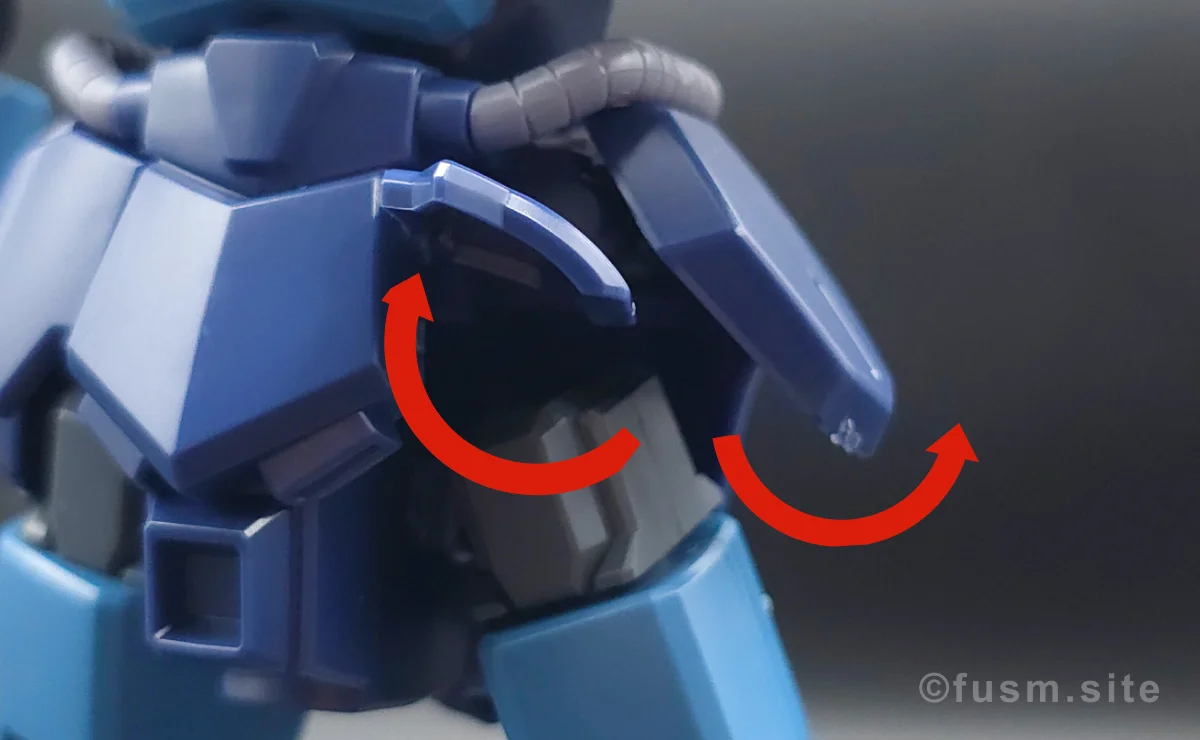 【レビュー】HGUC シュツルム・ガルス 胴体ディテール 可動域 01