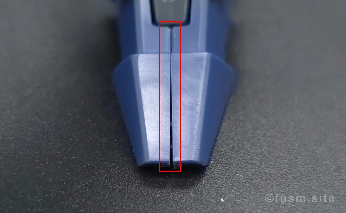 【レビュー】HGUC シュツルム・ガルス 脚部ディテール 合わせ目 02