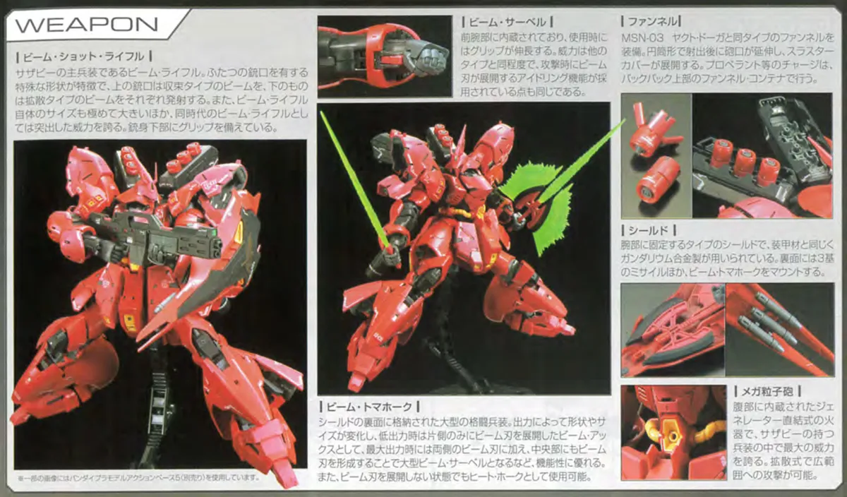 【再販】11月予定!RG サザビーの内容物や特徴を事前に確認 パッケージ 03