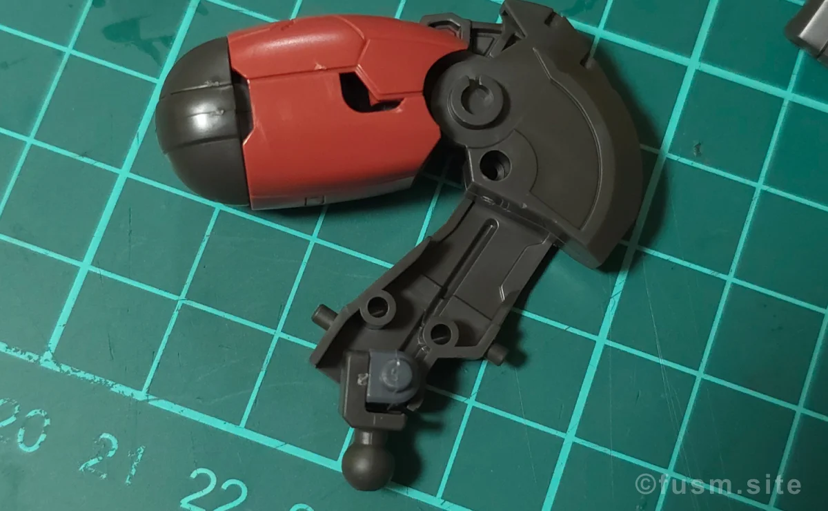 HG シャア専用ザクII 赤い彗星Ver. レビュー パーツ・構造・組み立て 08