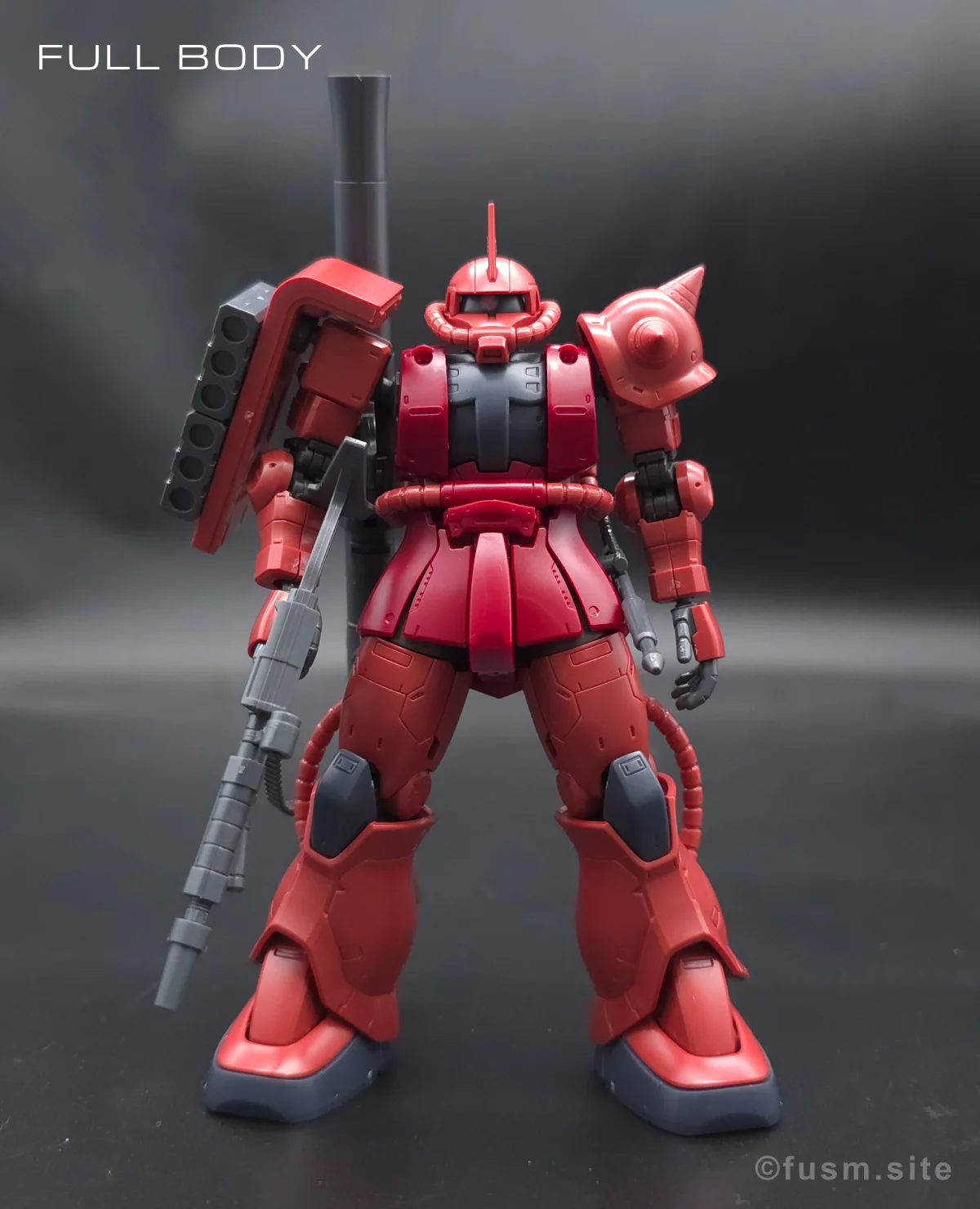 HG シャア専用ザクII 赤い彗星Ver. レビュー 多角的に見た全体の外観・素組み 01
