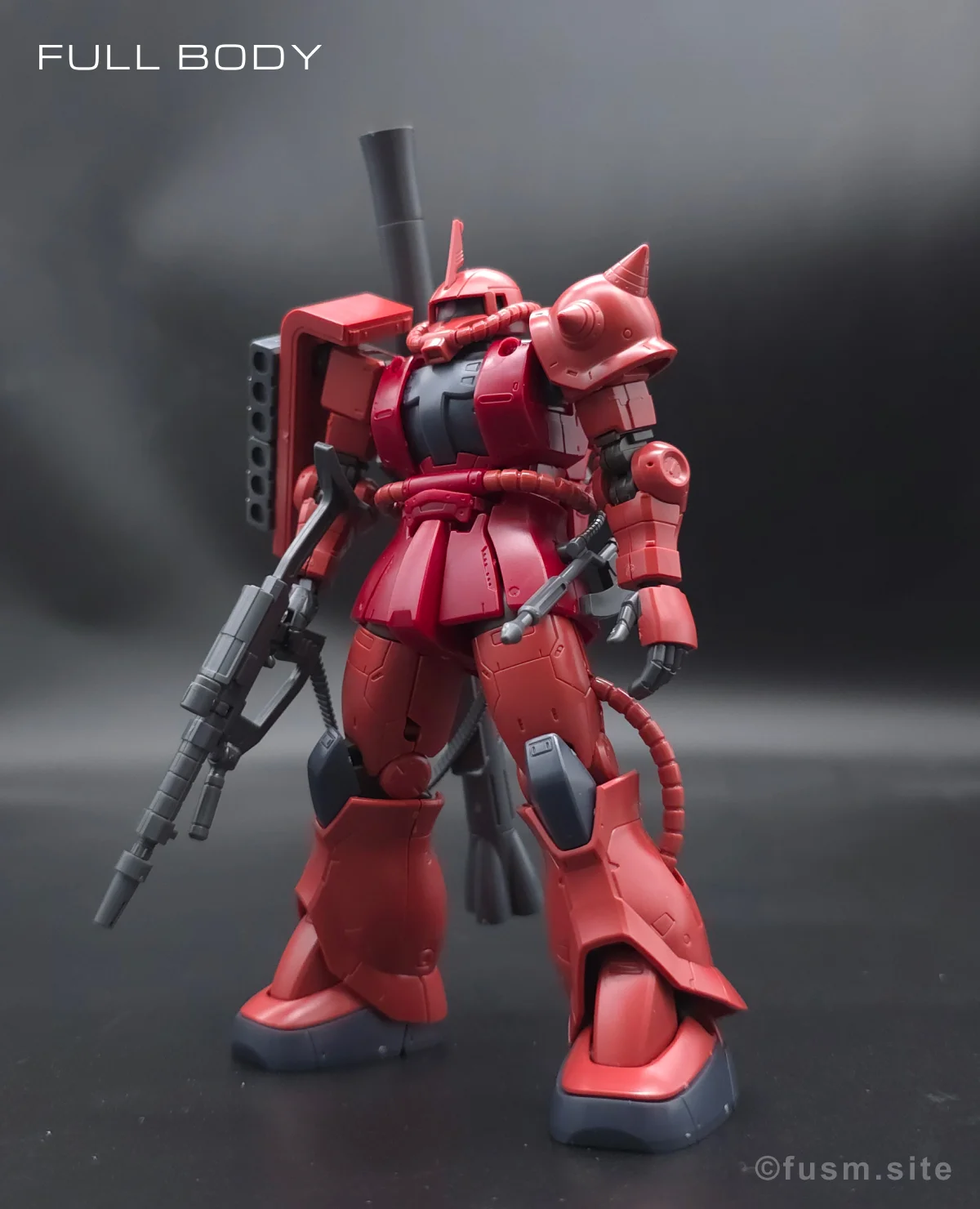 HG シャア専用ザクII 赤い彗星Ver. レビュー 多角的に見た全体の外観・素組み 02