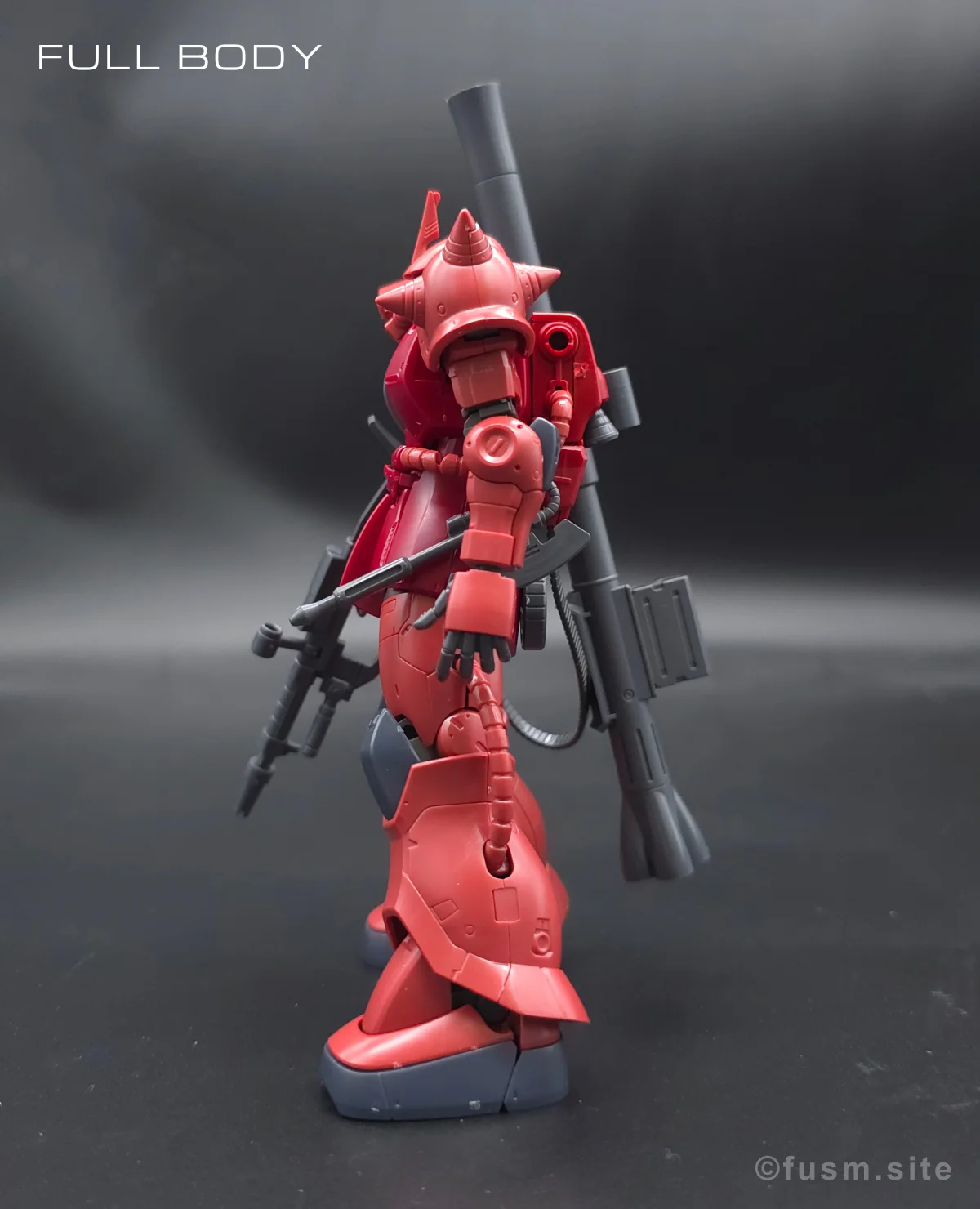 HG シャア専用ザクII 赤い彗星Ver. レビュー 多角的に見た全体の外観・素組み 03