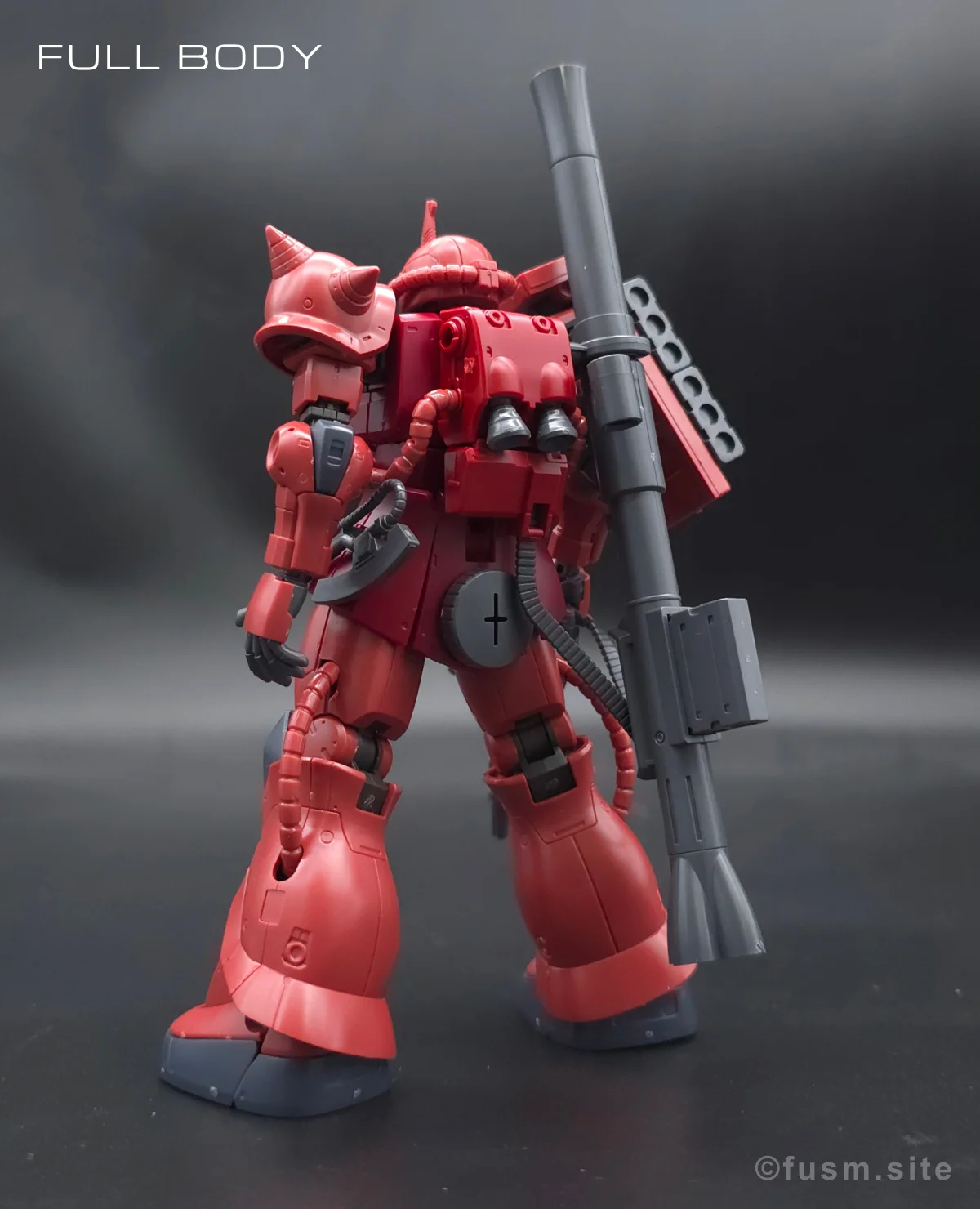 HG シャア専用ザクII 赤い彗星Ver. レビュー 多角的に見た全体の外観・素組み 04