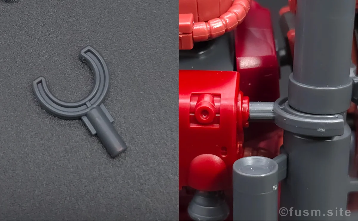 HG シャア専用ザクII 赤い彗星Ver. レビュー 付属品 14