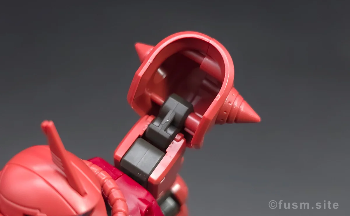 HG シャア専用ザクII 赤い彗星Ver. レビュー 肩ディテール 可動域 01