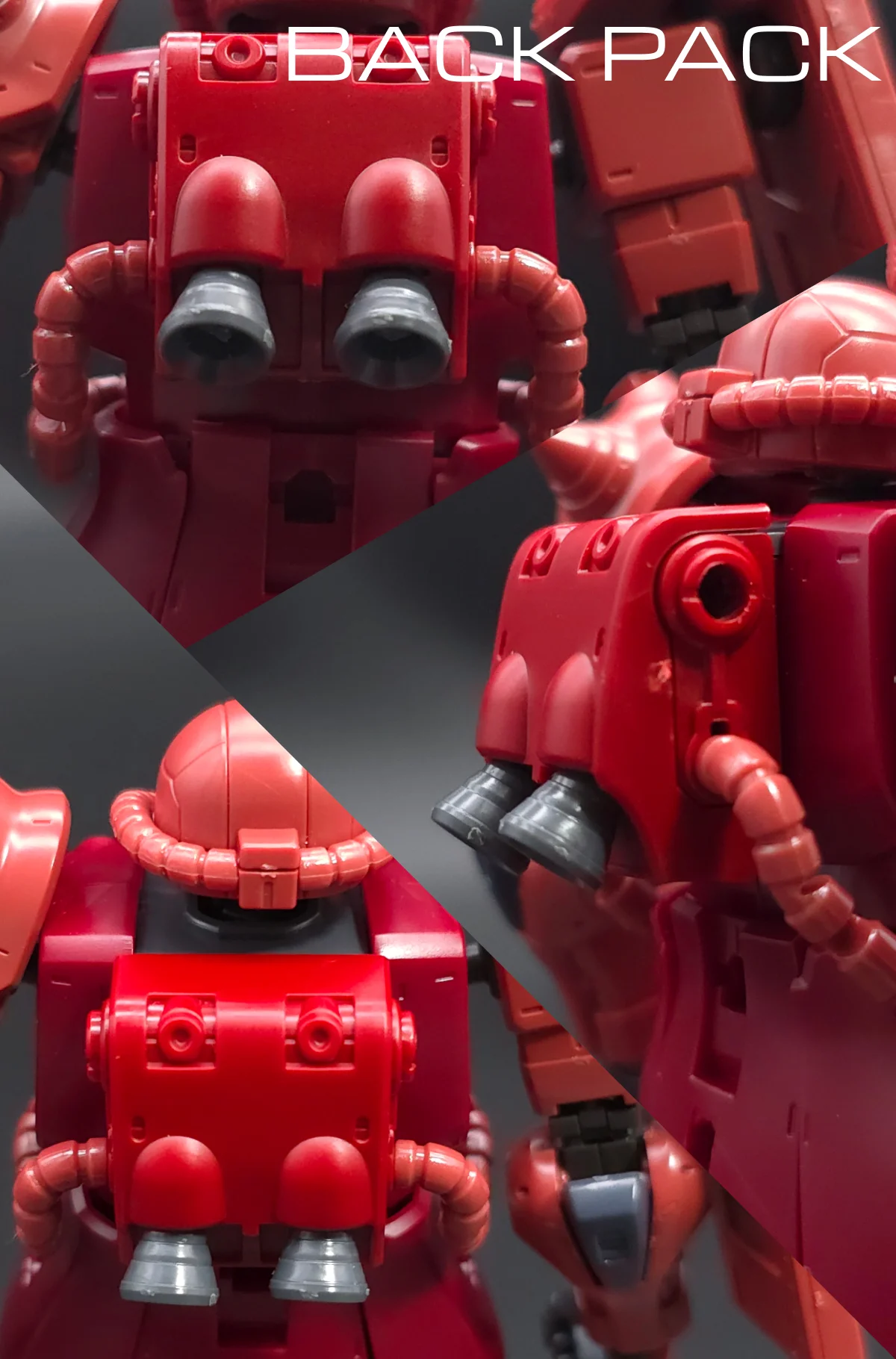 HG シャア専用ザクII 赤い彗星Ver. レビュー バックパックレビュー 01