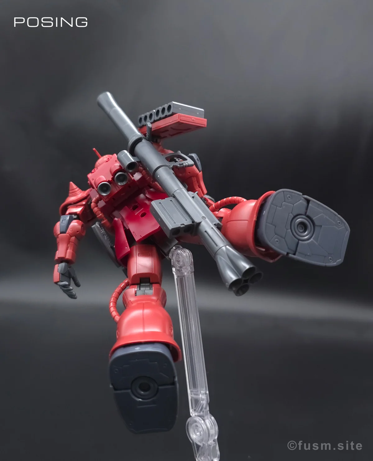 HG シャア専用ザクII 赤い彗星Ver. レビュー ポージング 02