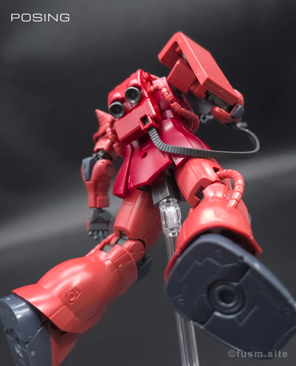 HG シャア専用ザクII 赤い彗星Ver. レビュー ポージング 19