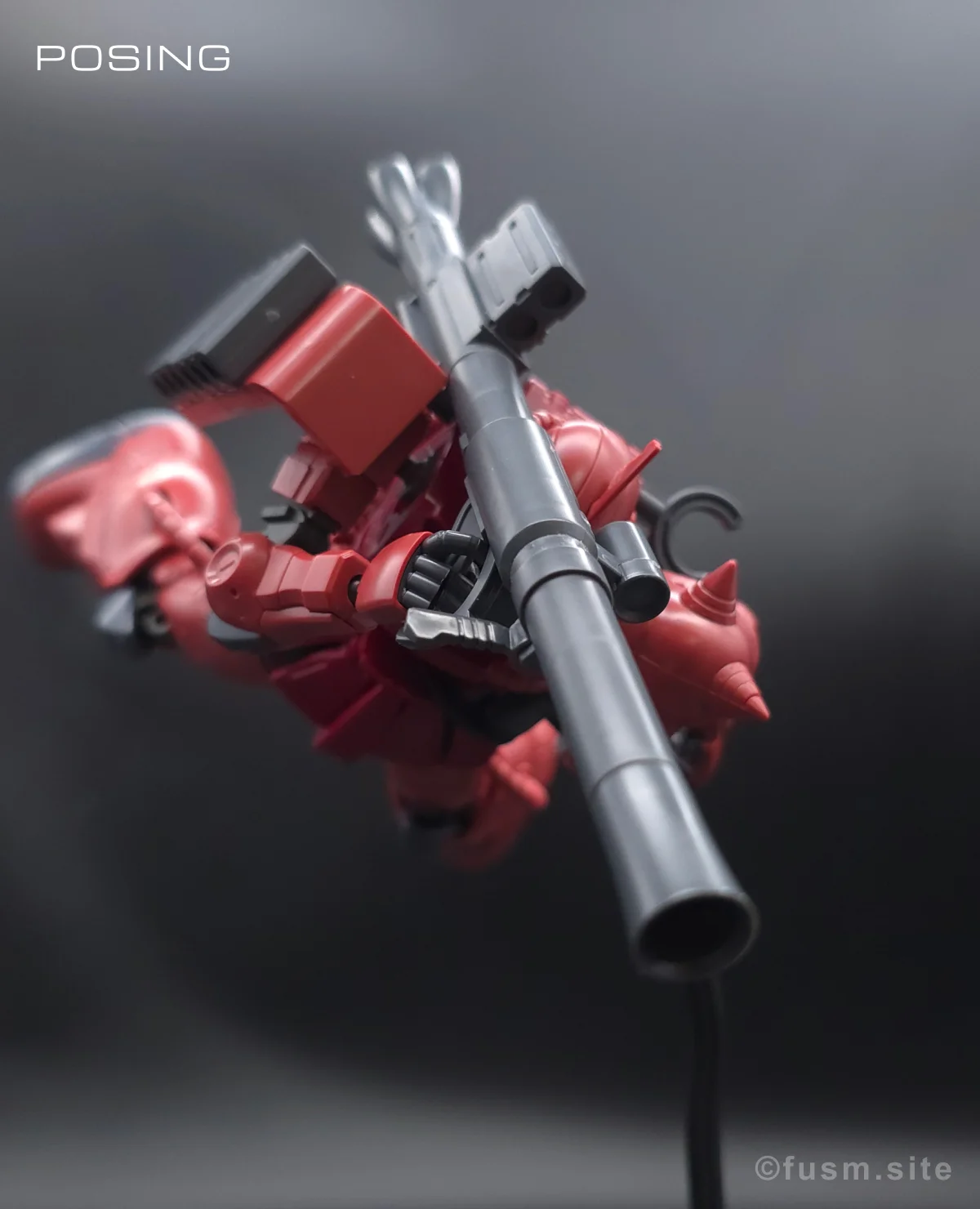 HG シャア専用ザクII 赤い彗星Ver. レビュー ポージング 27