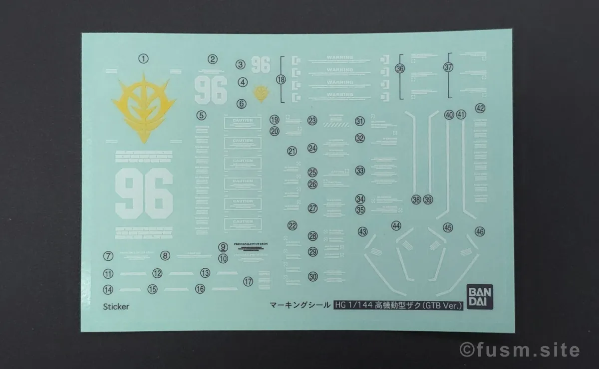 HG サイコ・ザク(ガンダム サンダーボルト版) レビュー パッケージ 05