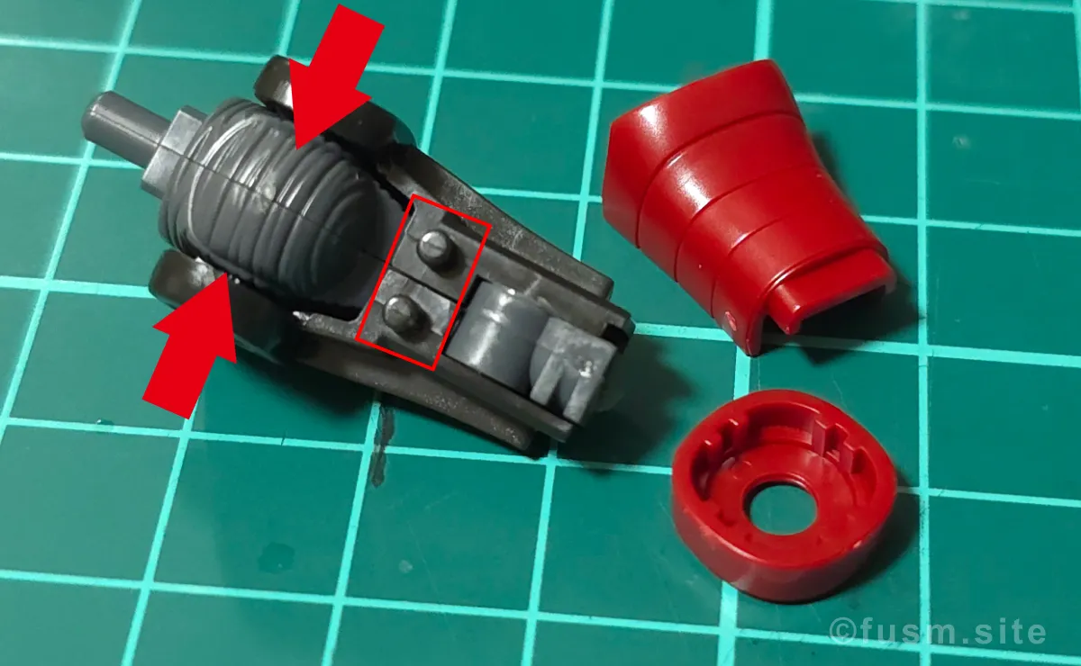 HG サイコ・ザク(ガンダム サンダーボルト版) レビュー パーツ・構造・組み立て 08