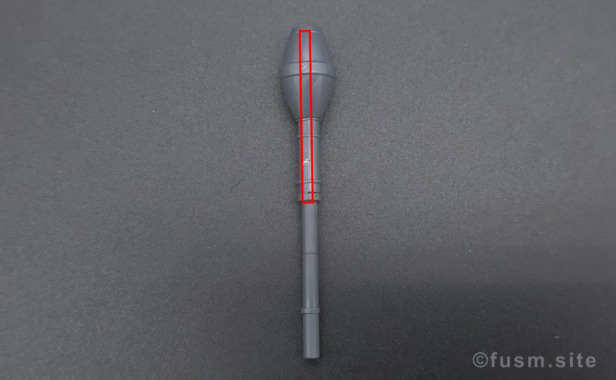 HG サイコ・ザク(ガンダム サンダーボルト版) レビュー 付属品 合わせ目