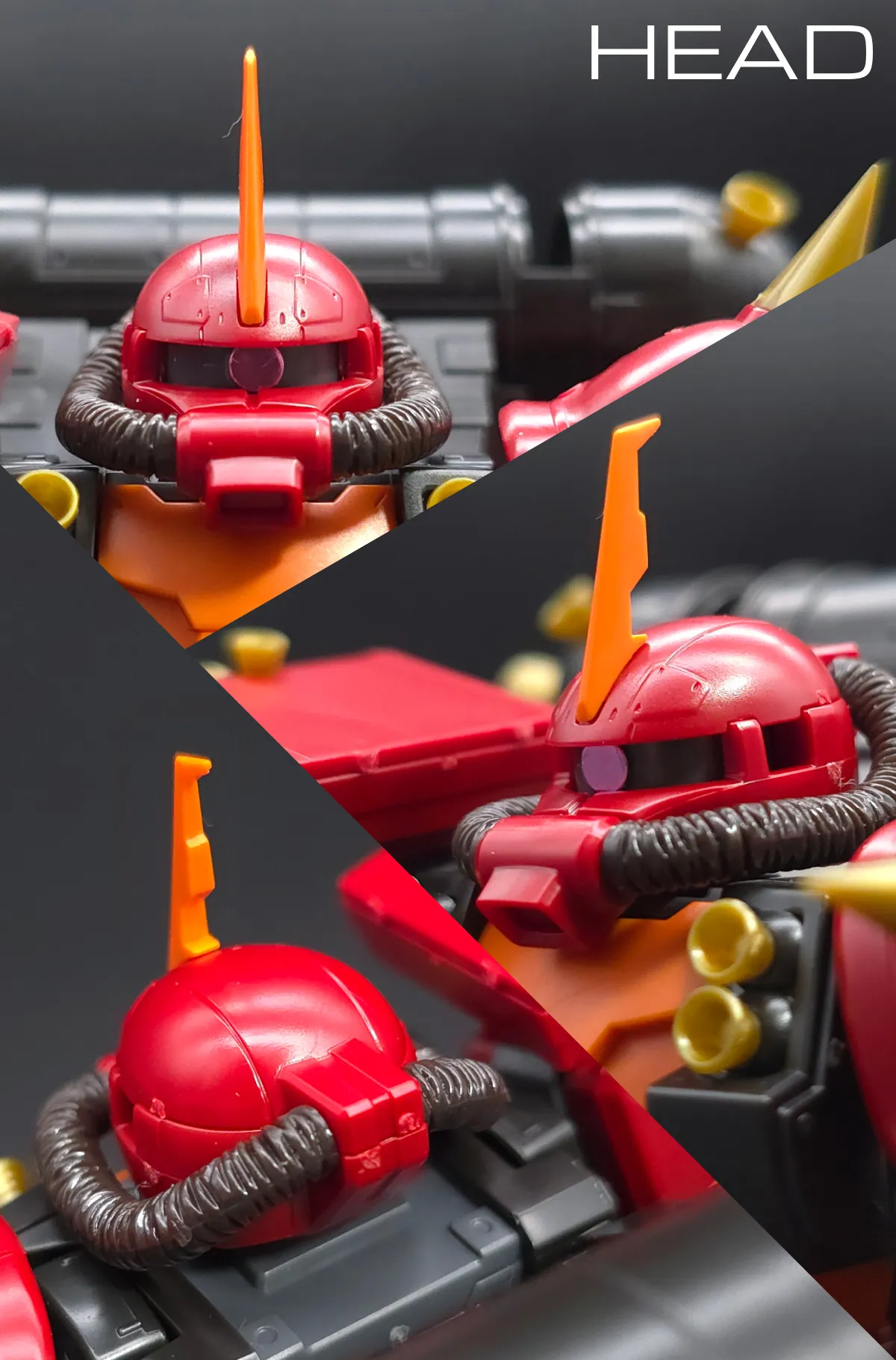 HG サイコ・ザク(ガンダム サンダーボルト版) レビュー 頭部ディテール 01