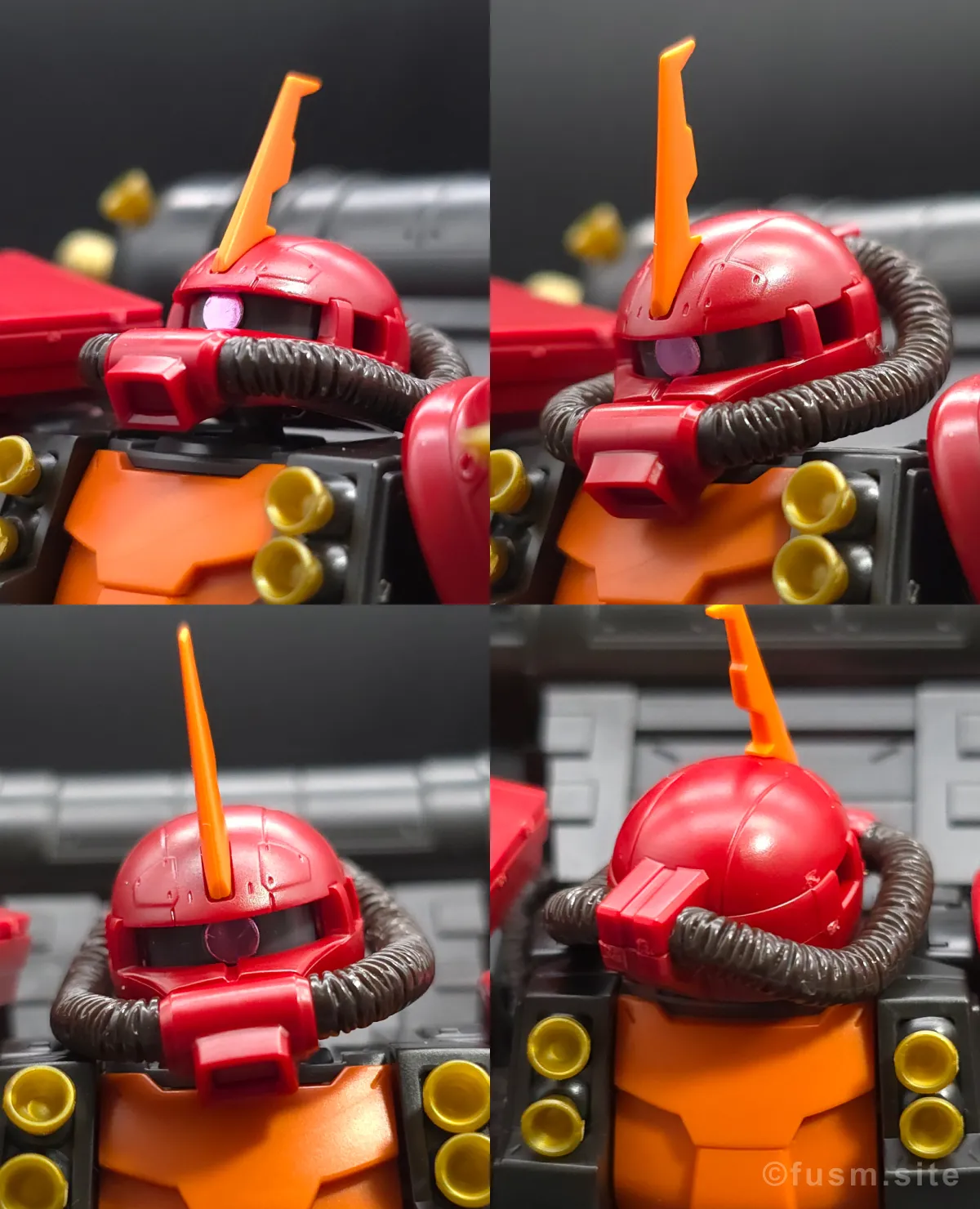 HG サイコ・ザク(ガンダム サンダーボルト版) レビュー 頭部ディテール 可動域 01