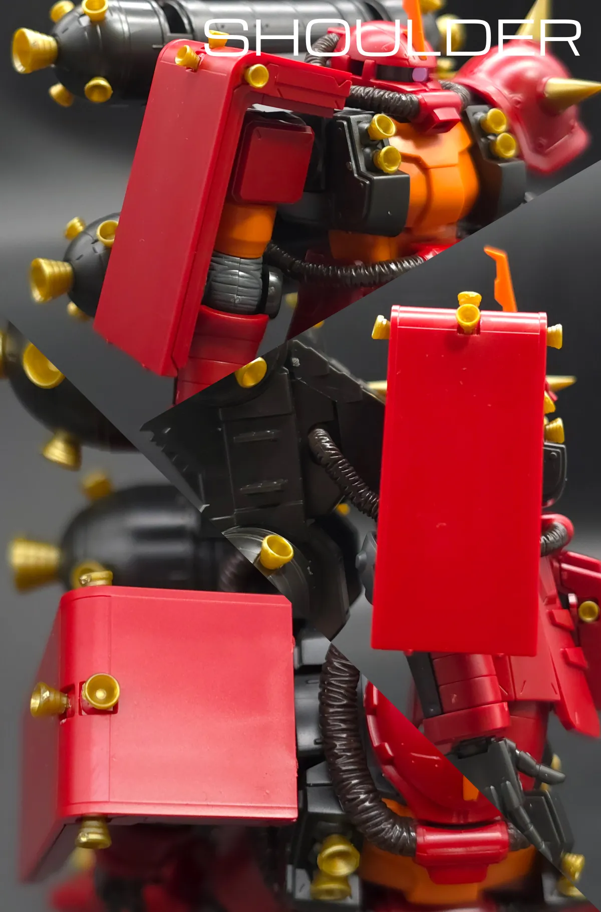 HG サイコ・ザク(ガンダム サンダーボルト版) レビュー 肩ディテール 02