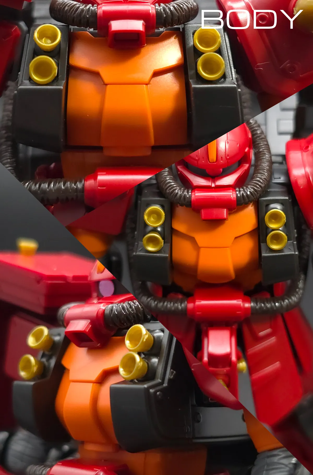 HG サイコ・ザク(ガンダム サンダーボルト版) レビュー 胴体ディテール 01