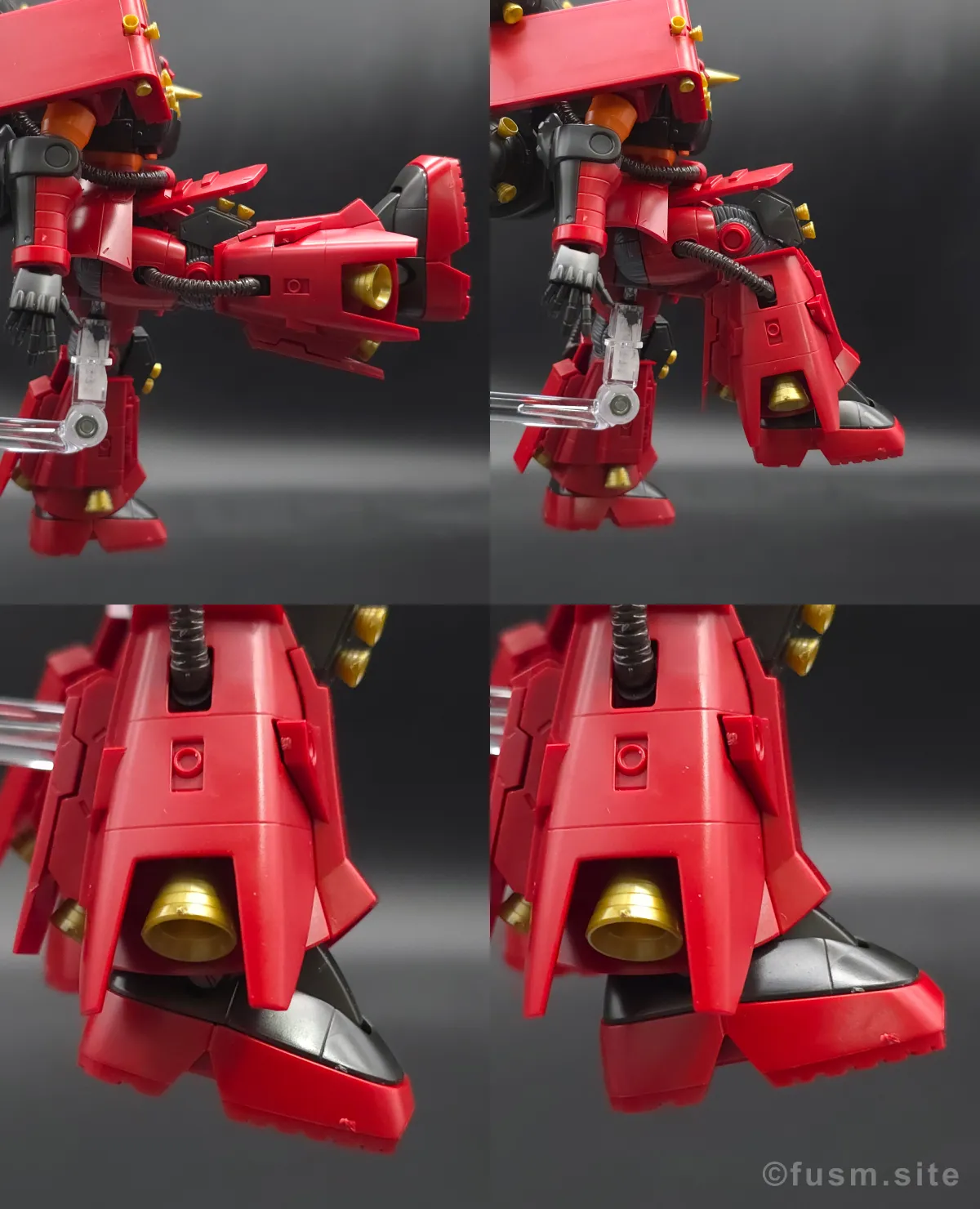 HG サイコ・ザク(ガンダム サンダーボルト版) レビュー 脚部ディテール 可動域 01