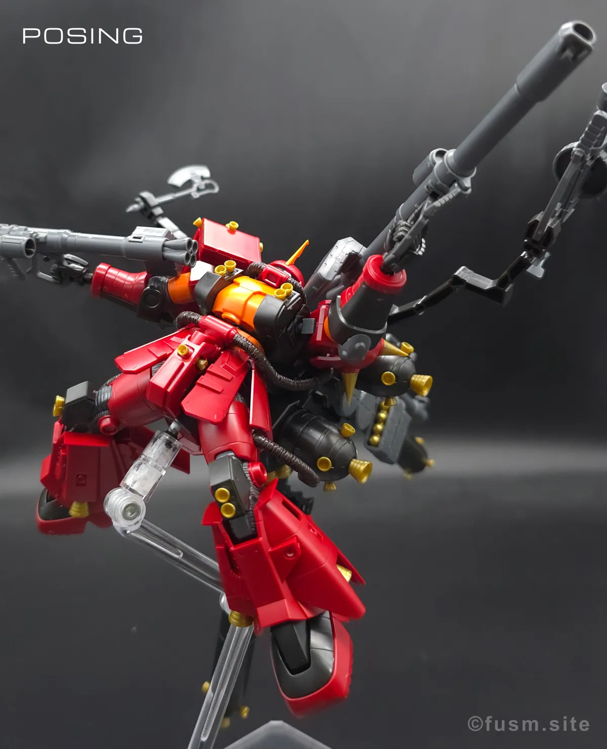 HG サイコ・ザク(ガンダム サンダーボルト版) レビュー ポージング 12