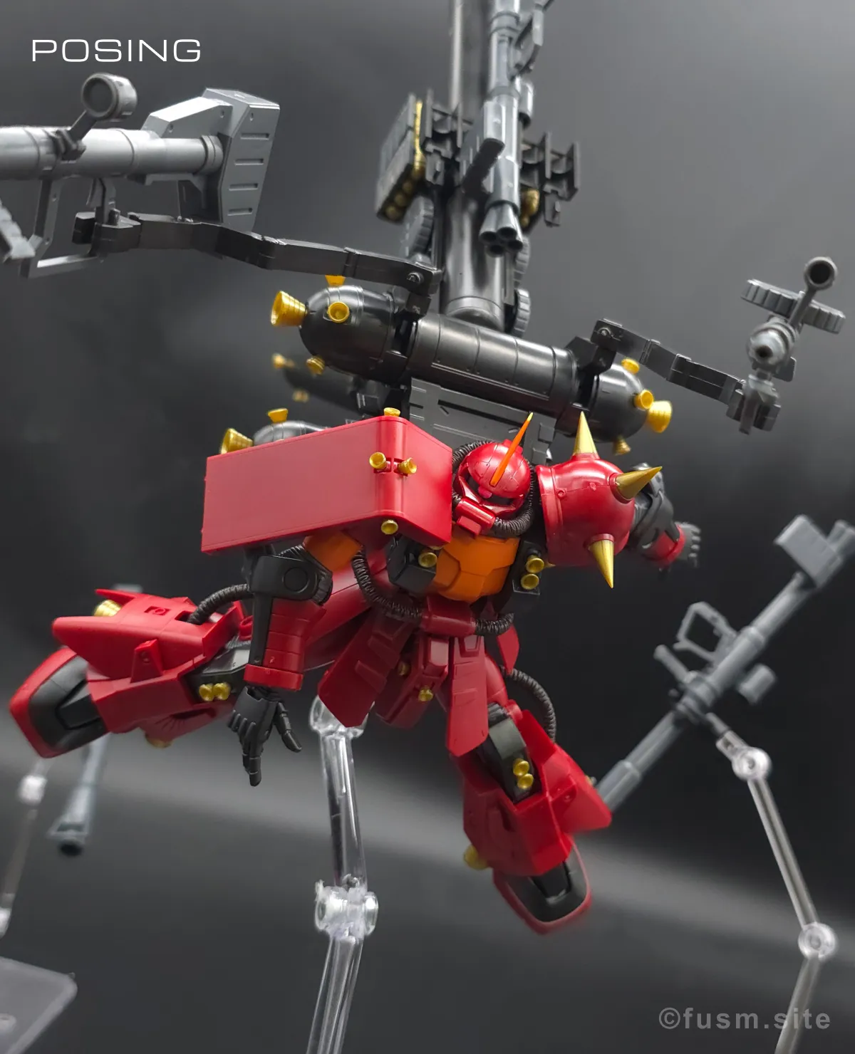 HG サイコ・ザク(ガンダム サンダーボルト版) レビュー ポージング 17