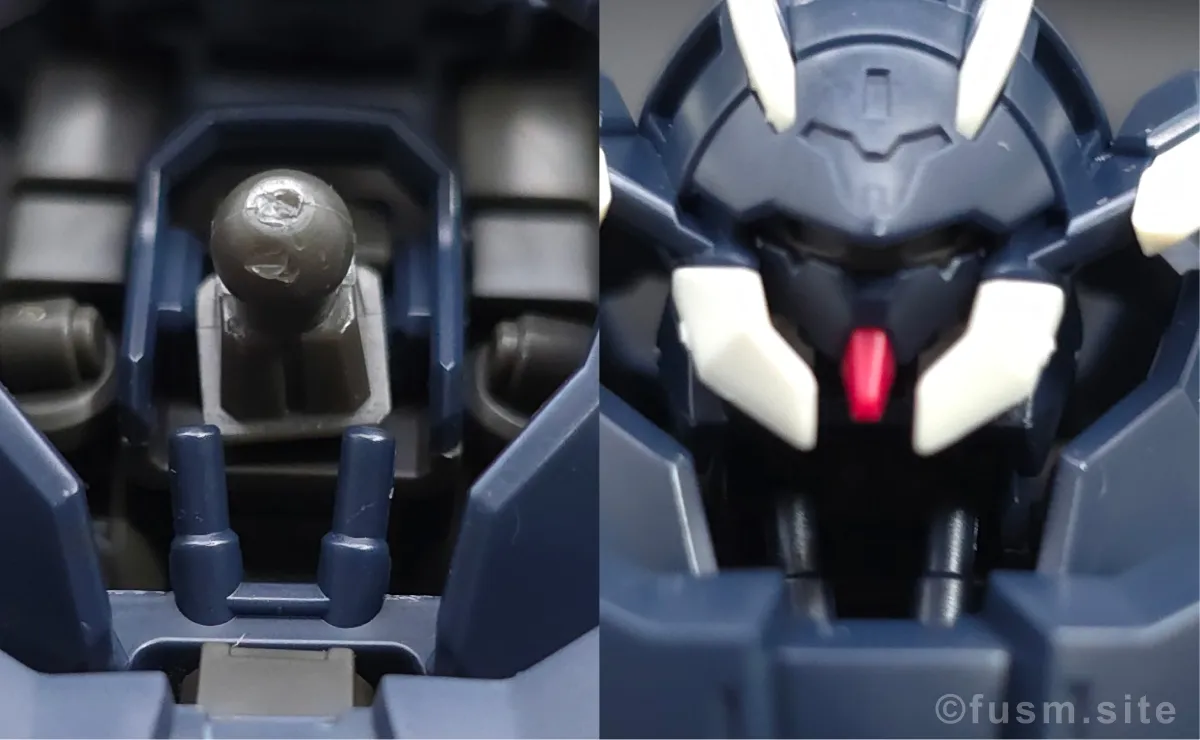 HG ガンダムザガン レビュー 頭部ディテール 02