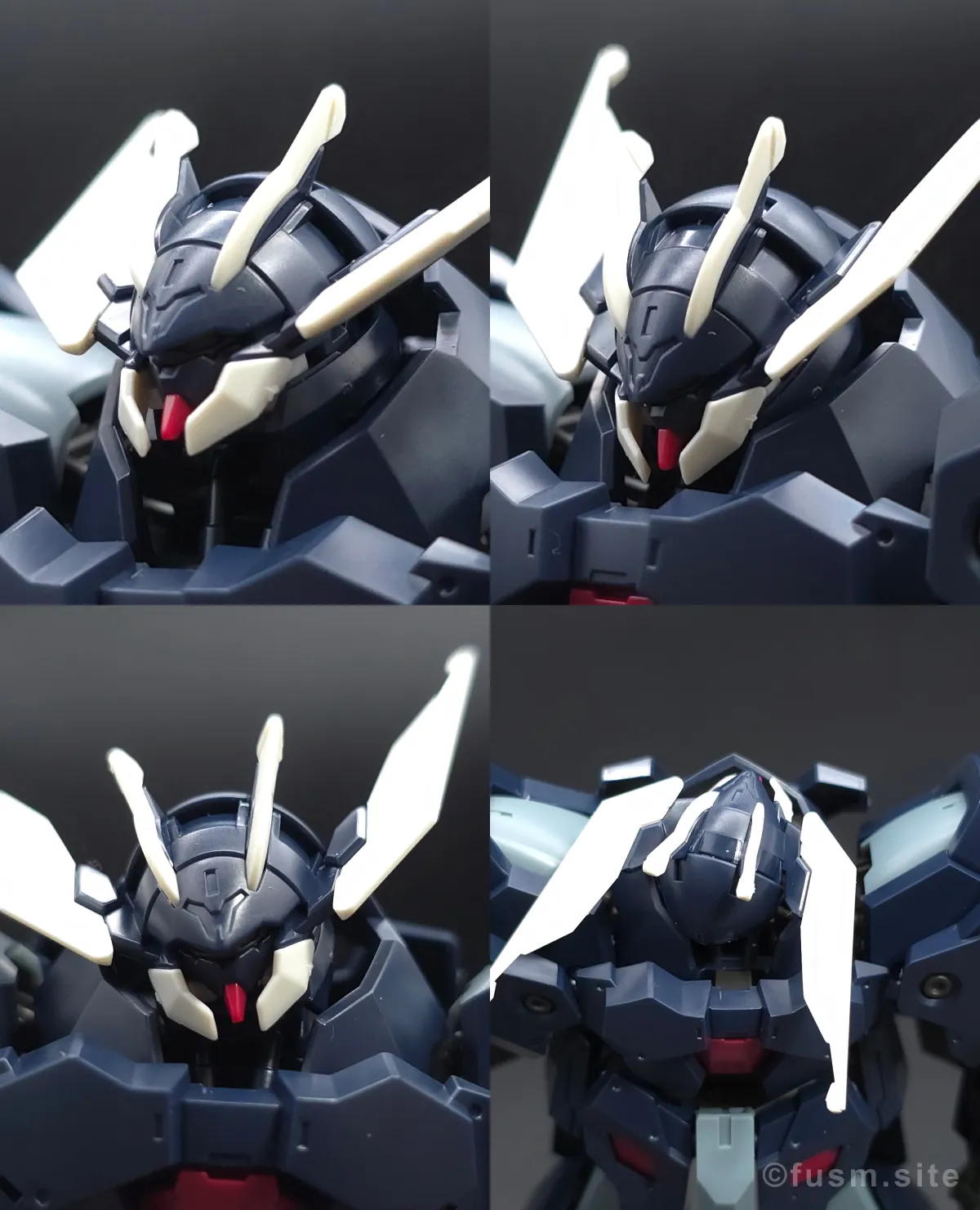 HG ガンダムザガン レビュー 頭部ディテール 可動域 01