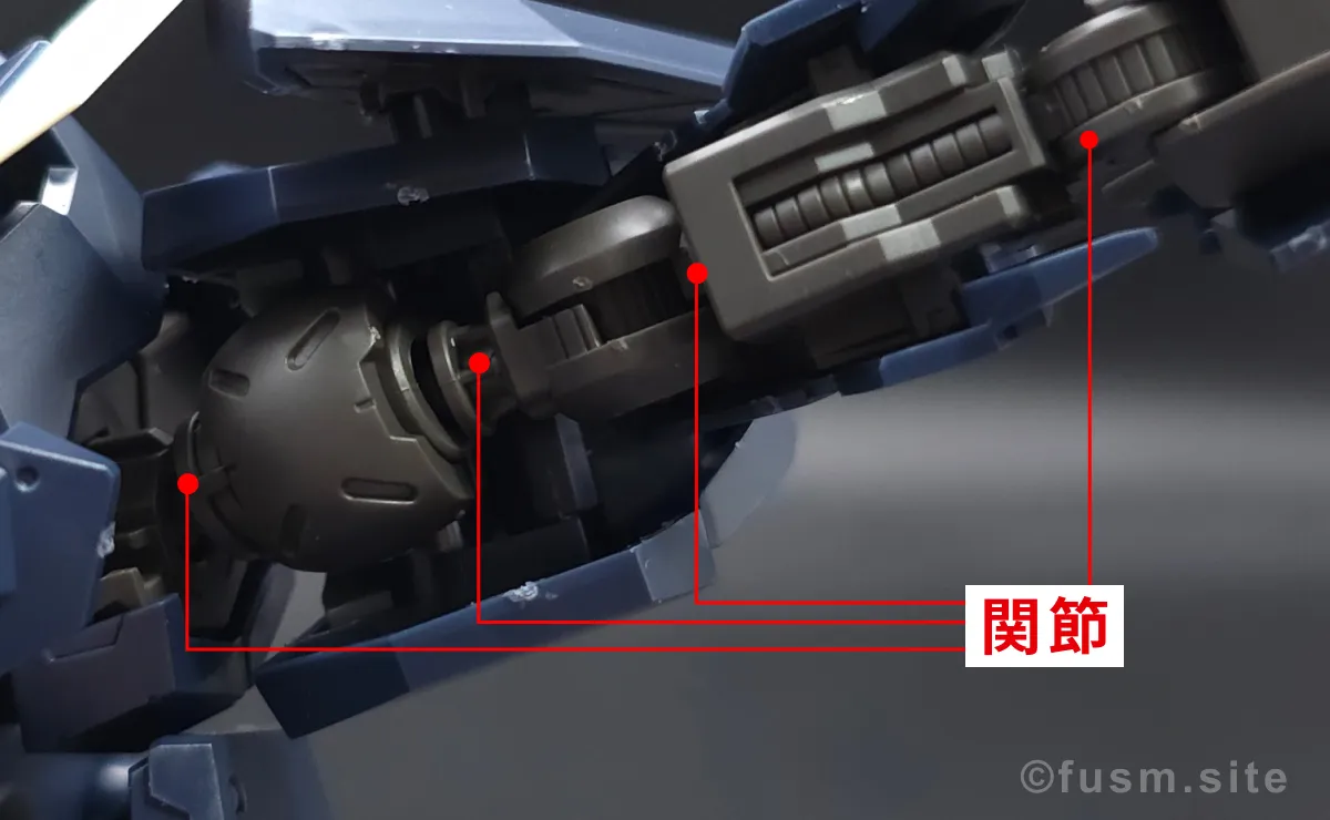 HG ガンダムザガン レビュー 肩ディテール 可動域 03
