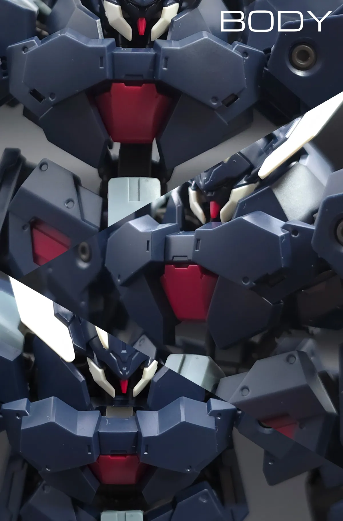 HG ガンダムザガン レビュー 胴体ディテール 01