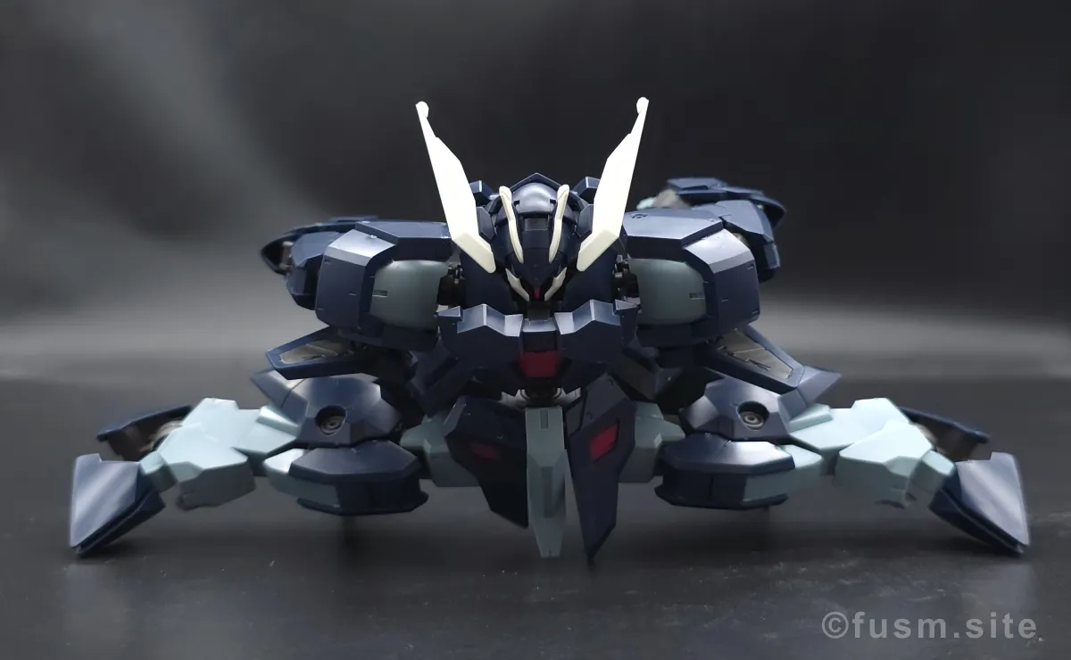 HG ガンダムザガン レビュー 胴体ディテール 可動域 04