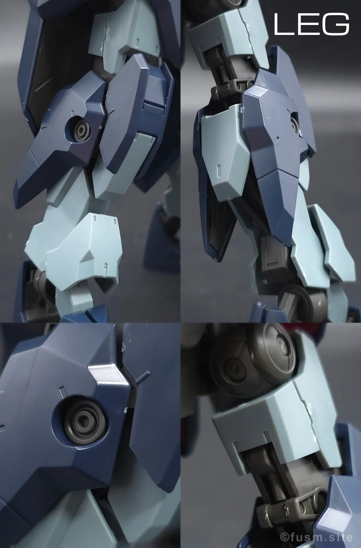HG ガンダムザガン レビュー 脚部ディテール 01