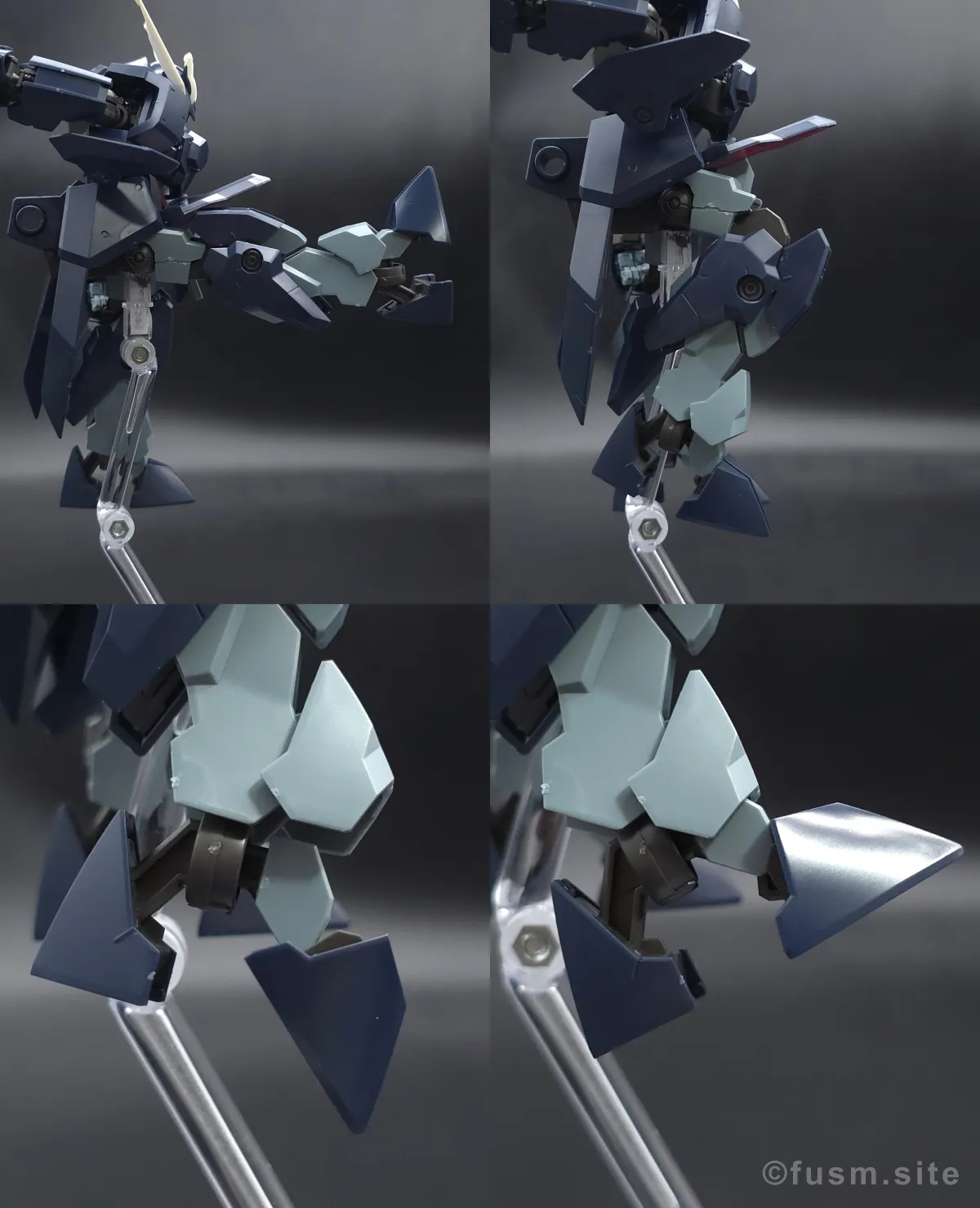 HG ガンダムザガン レビュー 脚部ディテール 可動域 01