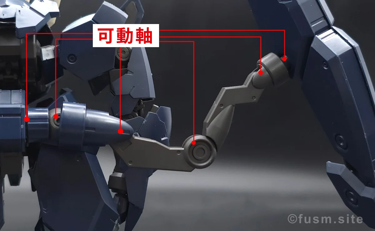 HG ガンダムザガン レビュー バックパックレビュー 可動域 04