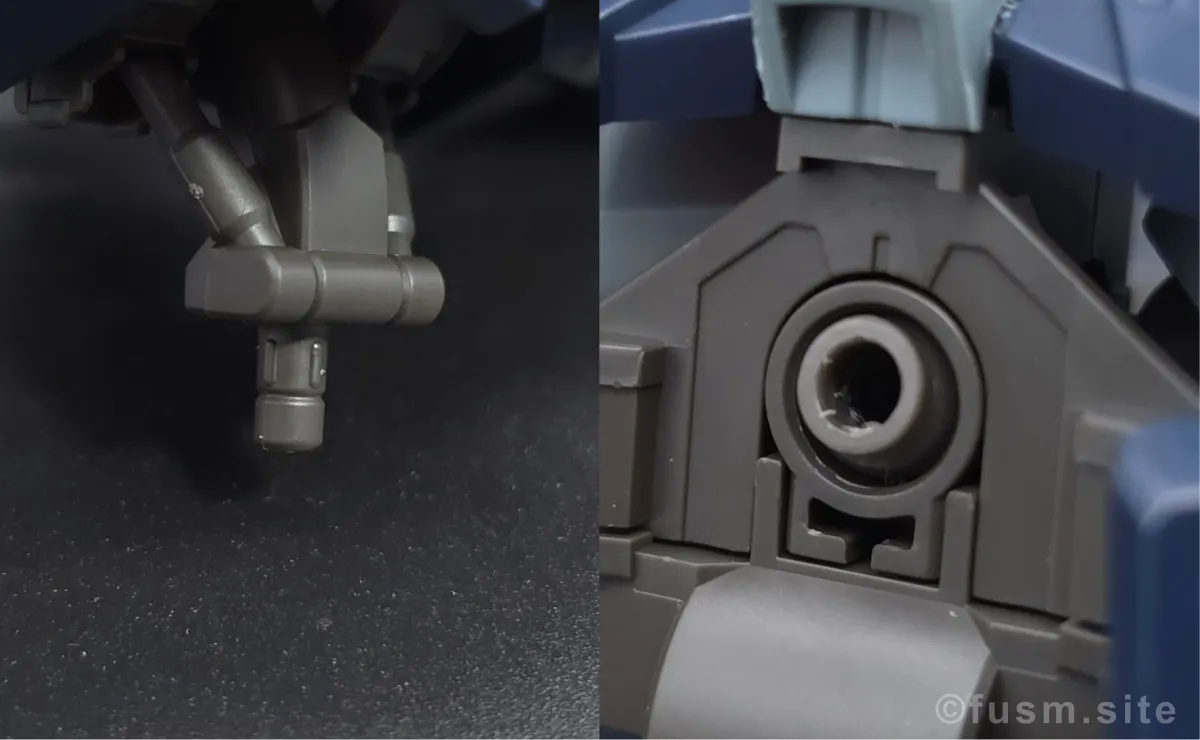 HG ガンダムザガン レビュー 耐久力が弱い箇所 02