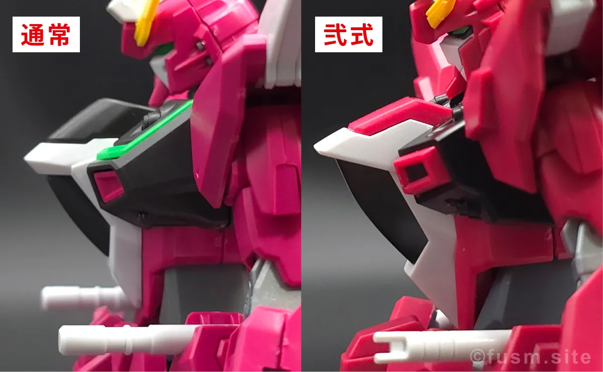 HGCE インフィニットジャスティスと弐式を比較！違いは？ 比較 11