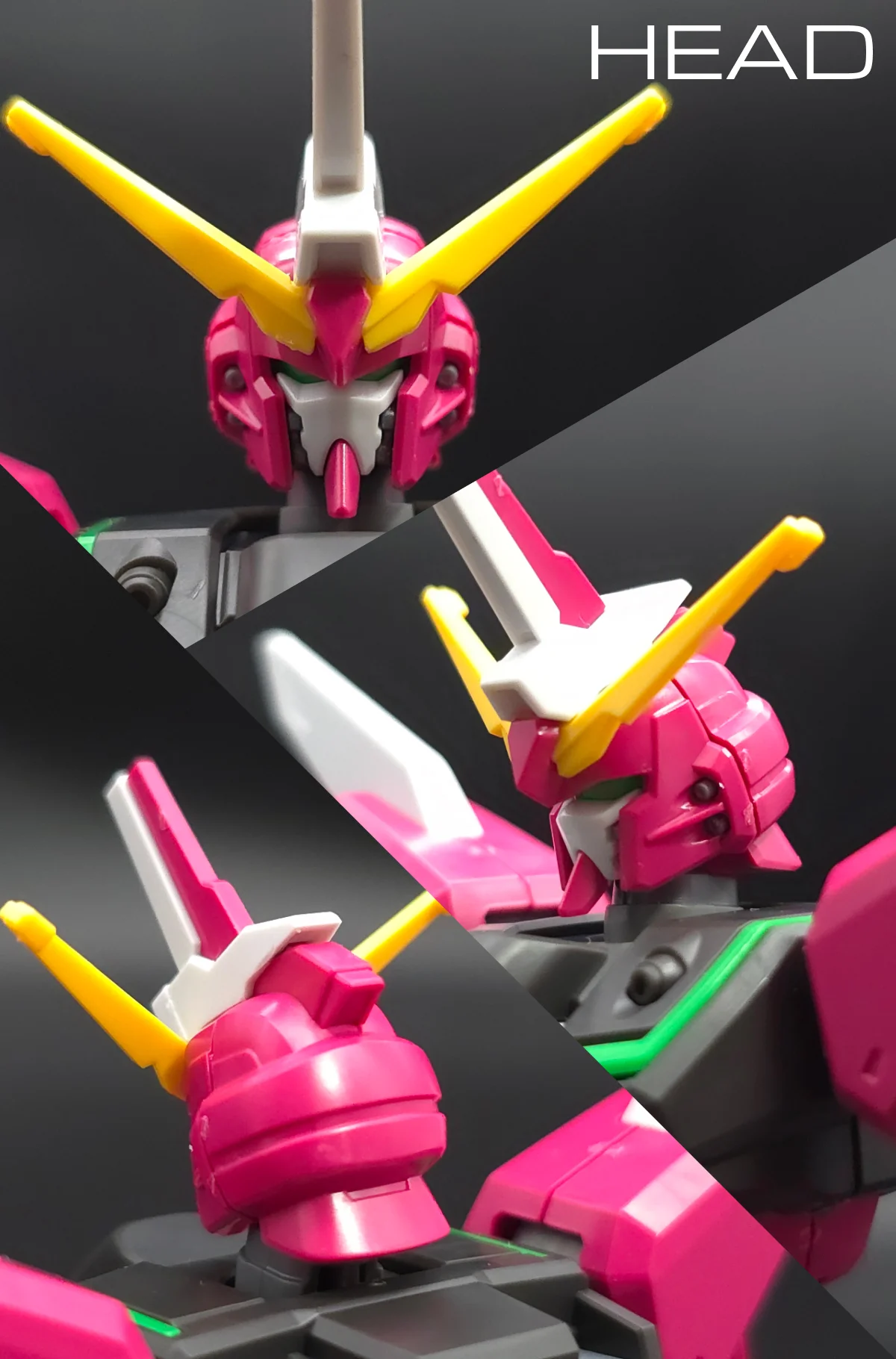 【傑作】HGCE インフィニットジャスティスガンダム レビュー 頭部ディテール 01