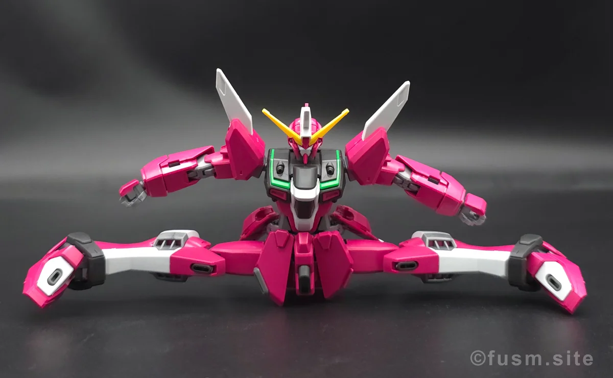 【傑作】HGCE インフィニットジャスティスガンダム レビュー 脚部ディテール 可動域 01