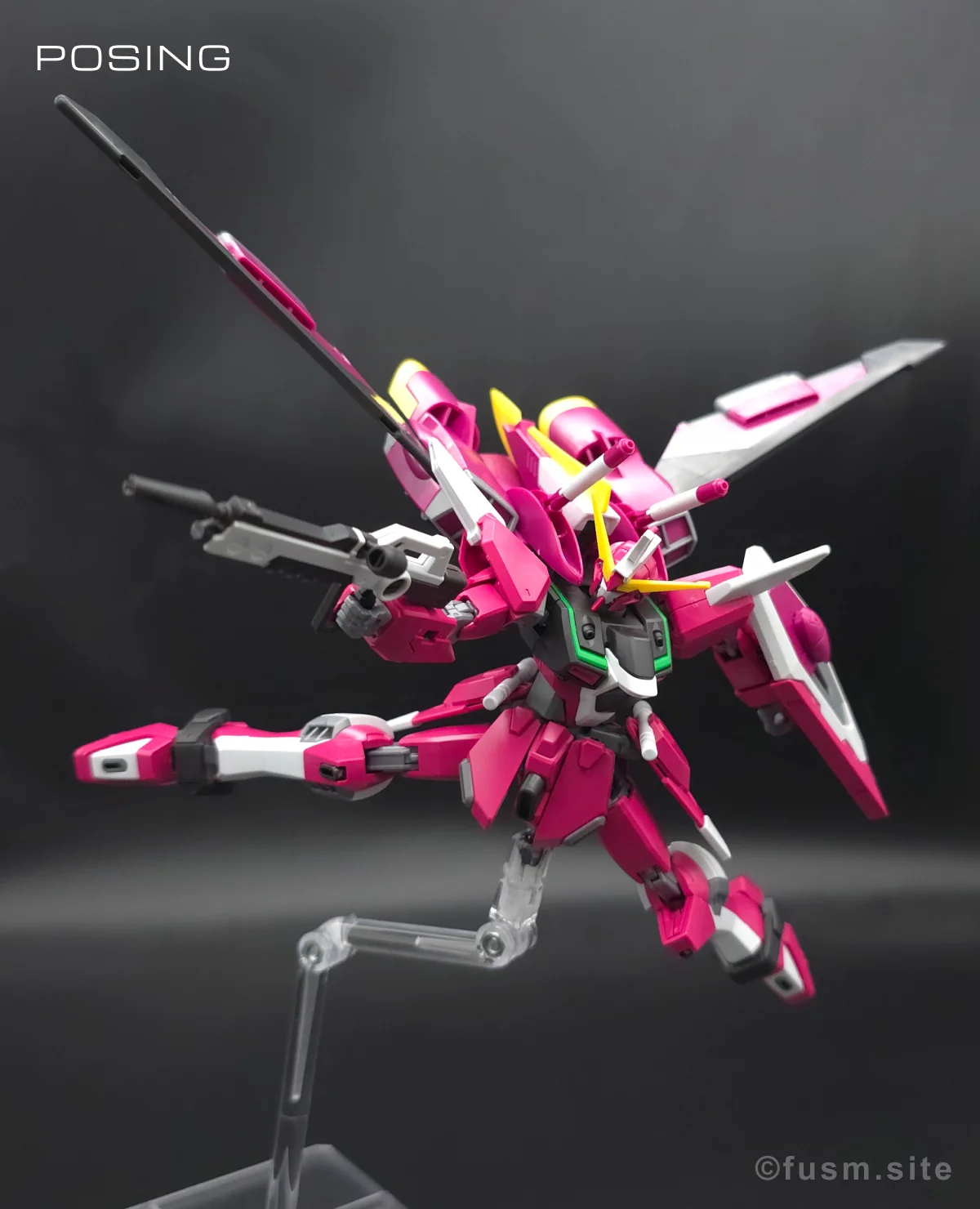 【傑作】HGCE インフィニットジャスティスガンダム レビュー ポージング 04