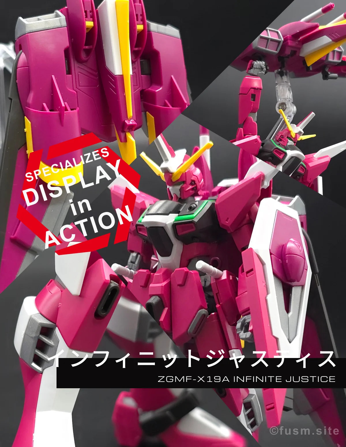 【傑作】HGCE インフィニットジャスティスガンダム レビュー コラージュ 01